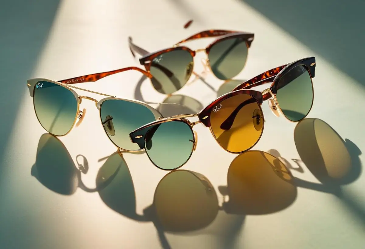 Ray-Ban solglasögon dam för vårens ljusa stil illustration