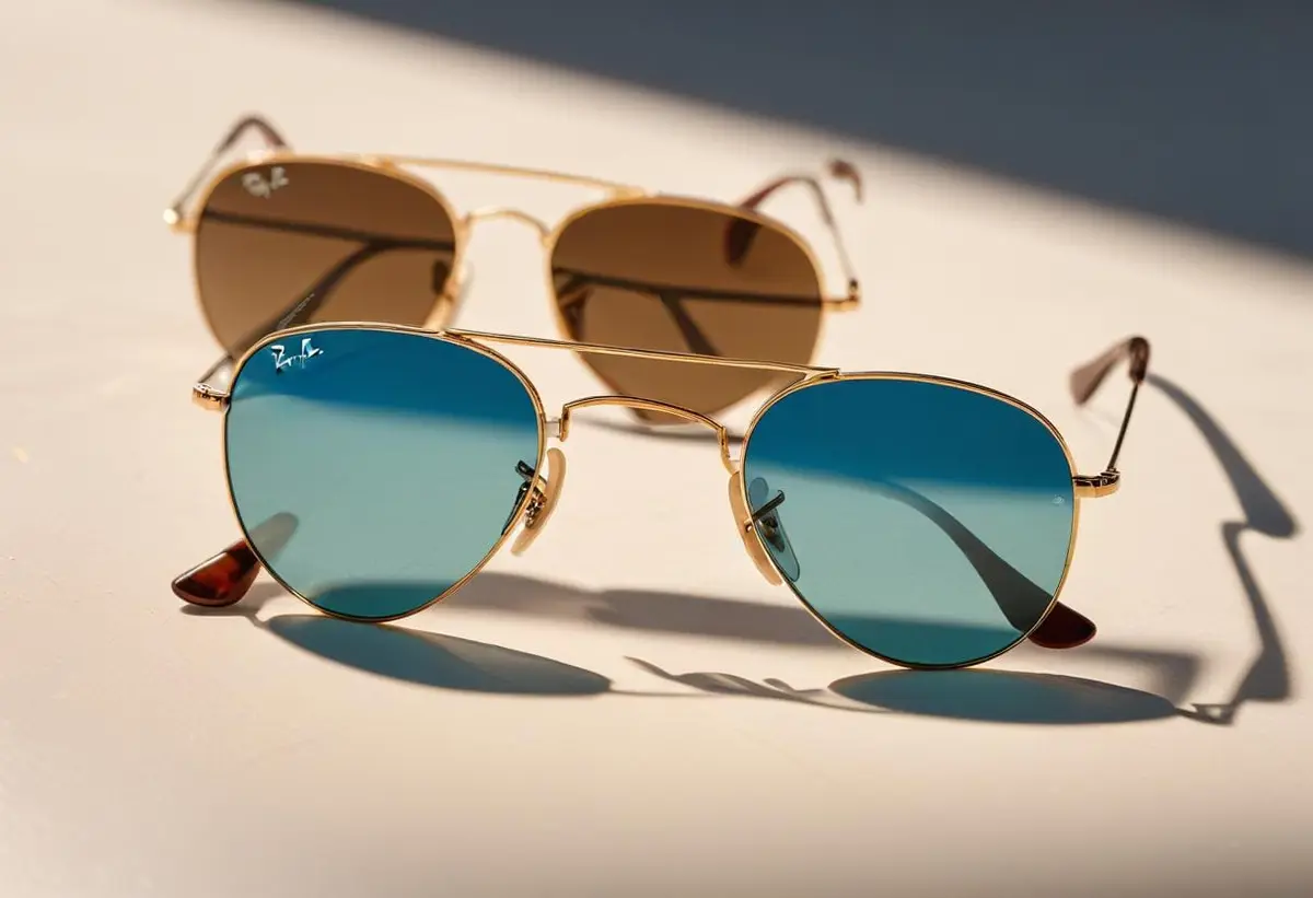 Snygga Ray-Ban solglasögon för herrar som imponerar! illustration